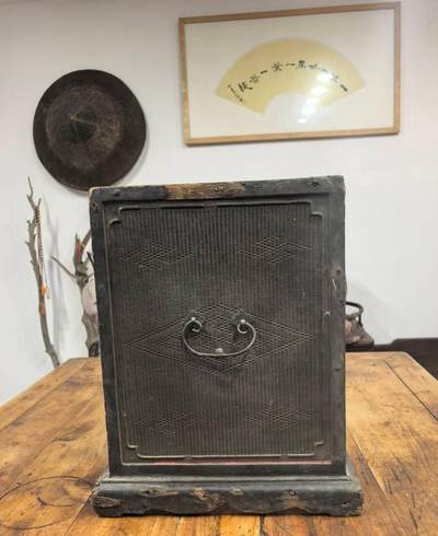 明代清早徽工大漆竹丝书箱