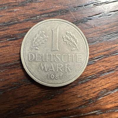 蒂克钱币-第58场 外国散币 奥运/博览会纪念章免佣限时拍 - 西德1981年 1马克硬币