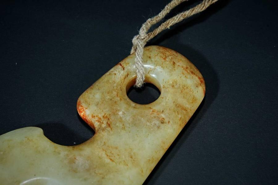 上海都达杂项专场十二（全场包邮】 和田古玉双联璧89-19