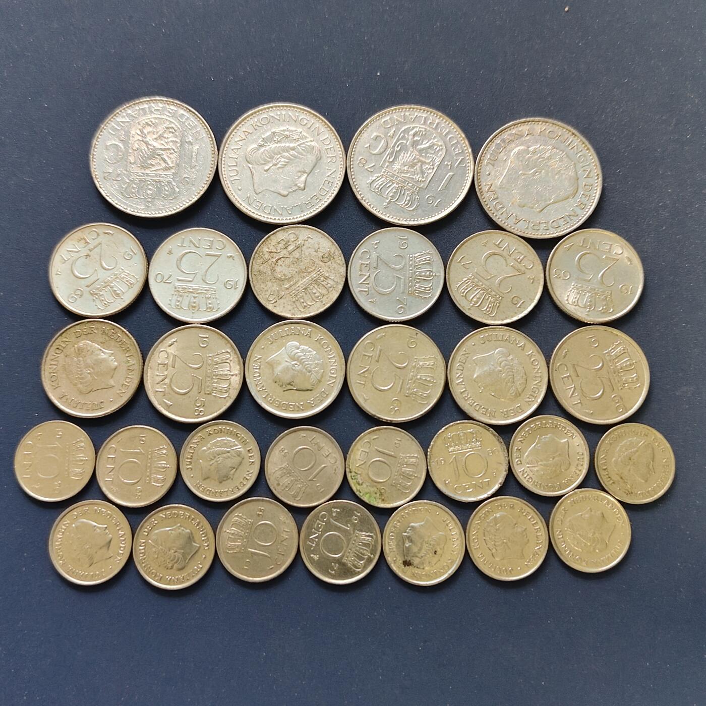【全场包邮】纯粹捡漏拍498场-持续更新中 荷兰各年份散币31枚一组
