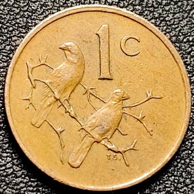 泉币菌-第179场- 精品福利场 - 1978年 南非1分 黄鹂鸟19mm 