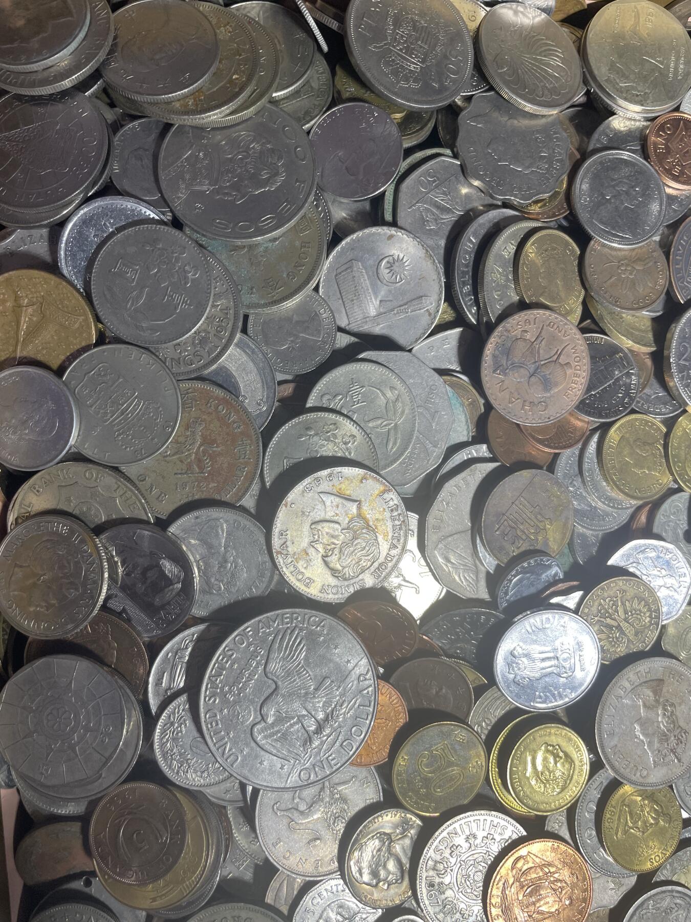 回流0201 各国硬币（不含日币）18斤