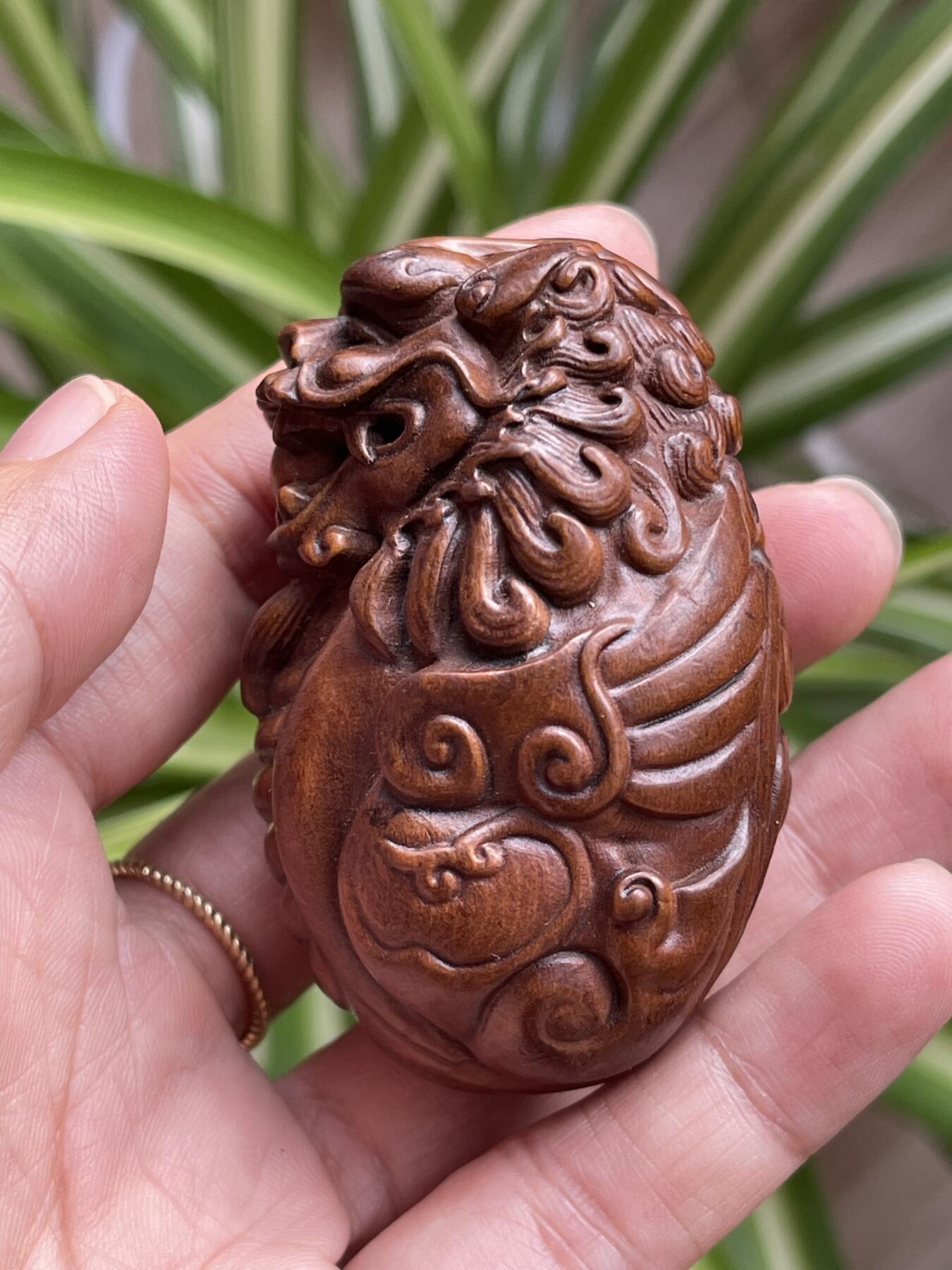 喵了个咪的第三期木器杂项小摆件拍卖 黄杨木貔貅