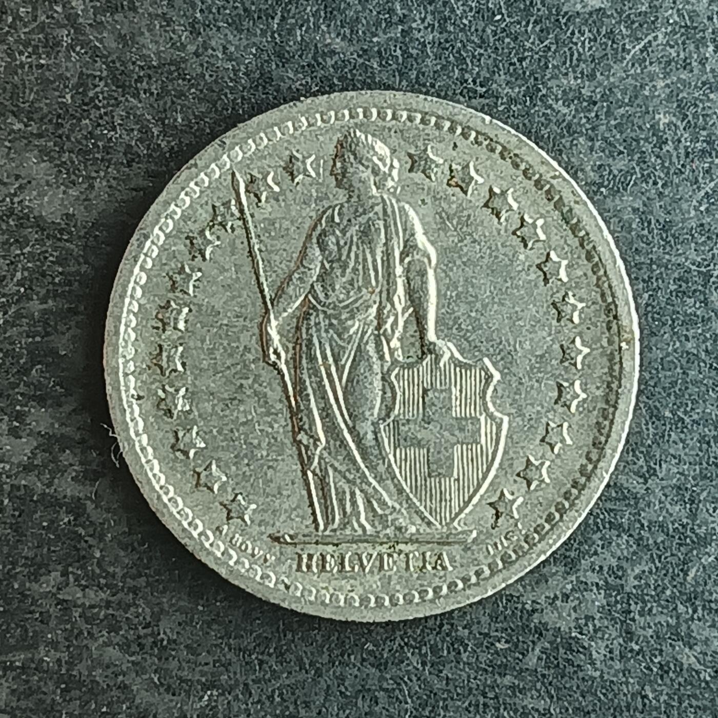 逸泉钱币2026第十四场世界各国散币纪念币A1214-1613 1573 瑞士1/2法郎