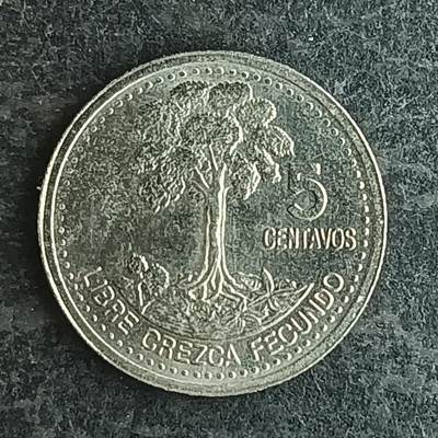 逸泉钱币2026第十四场世界各国散币纪念币A1214-1613 - 1580 危地马拉5分硬币