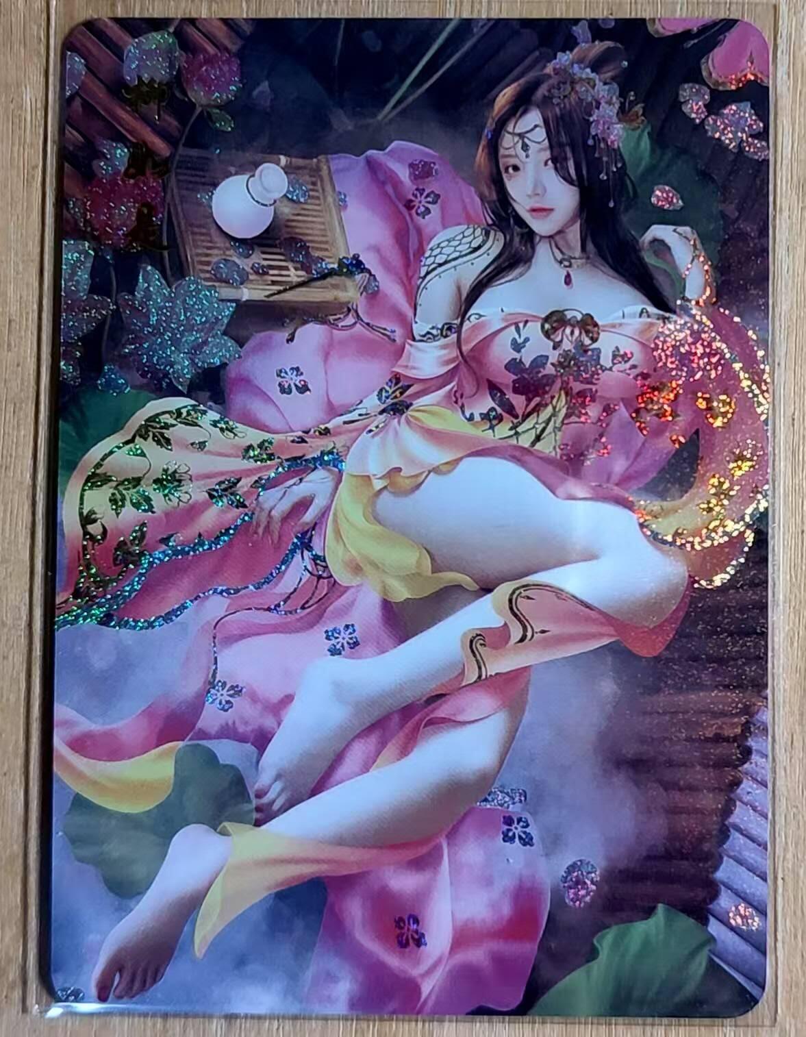 春节前倒数第二场！！龙虎卡牌-七四场（满200元包邮，无佣金，每周六结拍，欢迎送拍） 小圆点彩闪 磐涅卡牌 秦淮八艳-柳如是