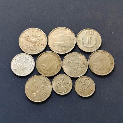 【全场包邮】纯粹捡漏拍498场-持续更新中 - 世界各国各年份散币H组-英国+比利时+卢森堡