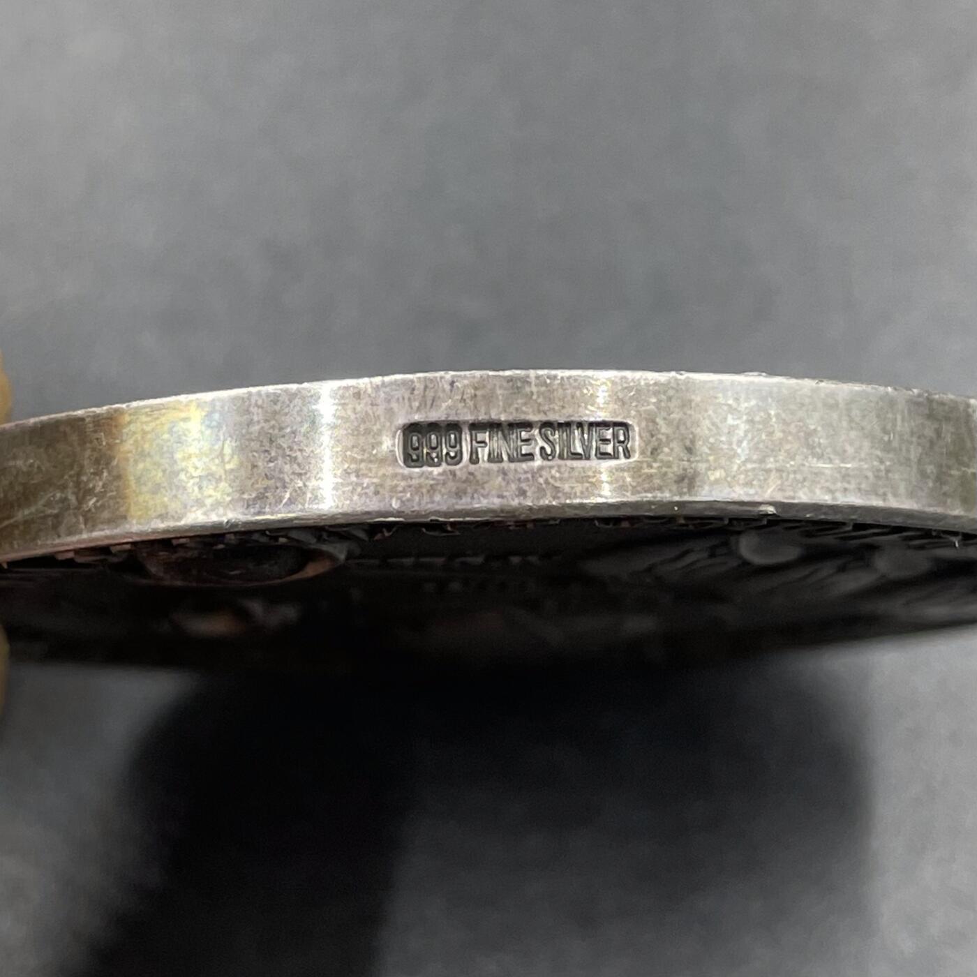 「木头集藏」章牌专场-第67场 1969年美国阿波罗登月纪念银章  直径：50mm，94 g，边铭：999纯银。