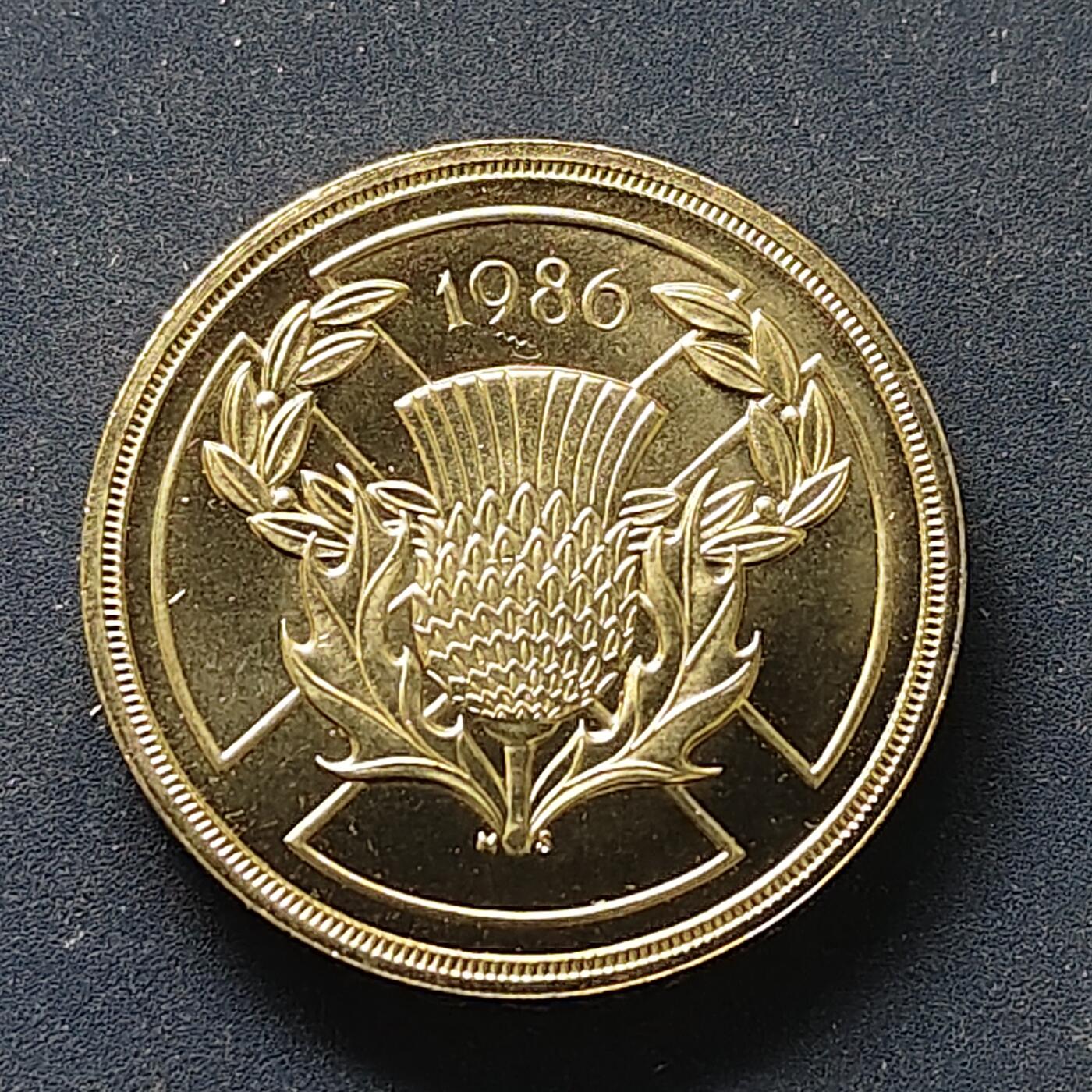 【全场包邮】纯粹捡漏拍498场-持续更新中 英国1986年2镑爱丁堡英联邦运动会纪念币