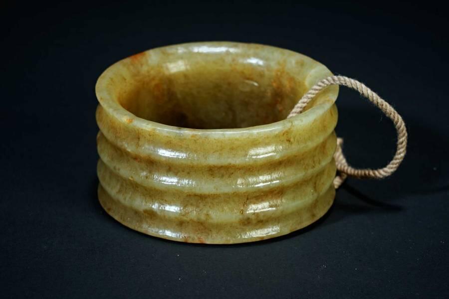 上海都达杂项专场十二（全场包邮】 和田古玉发箍