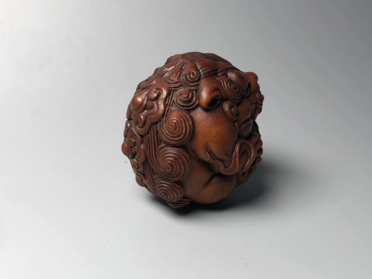 喵了个咪的第三期木器杂项小摆件拍卖 黄杨木招财进宝