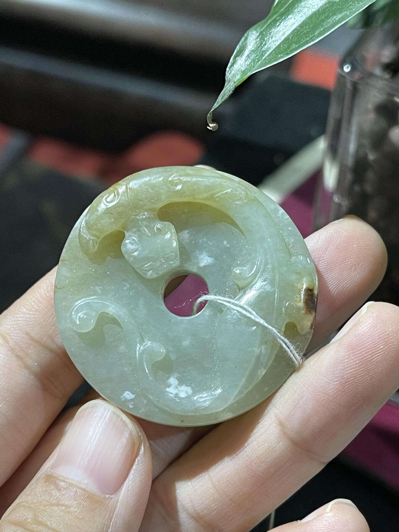 喵了个咪的第二期玉器杂项拍卖 和田玉螭龙币