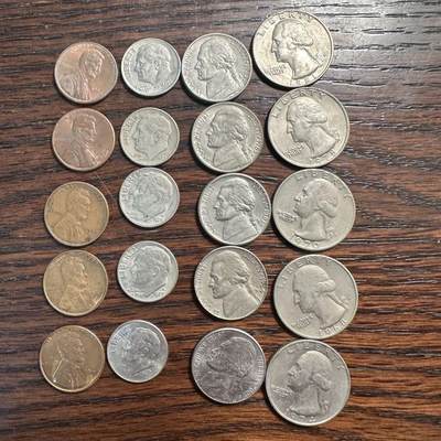 蒂克钱币-第58场 外国散币 奥运/博览会纪念章免佣限时拍 - 美国辅币四组 20枚