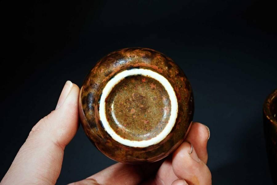 上海都达杂项专场十二（全场包邮】 陨石杯子一对89-4