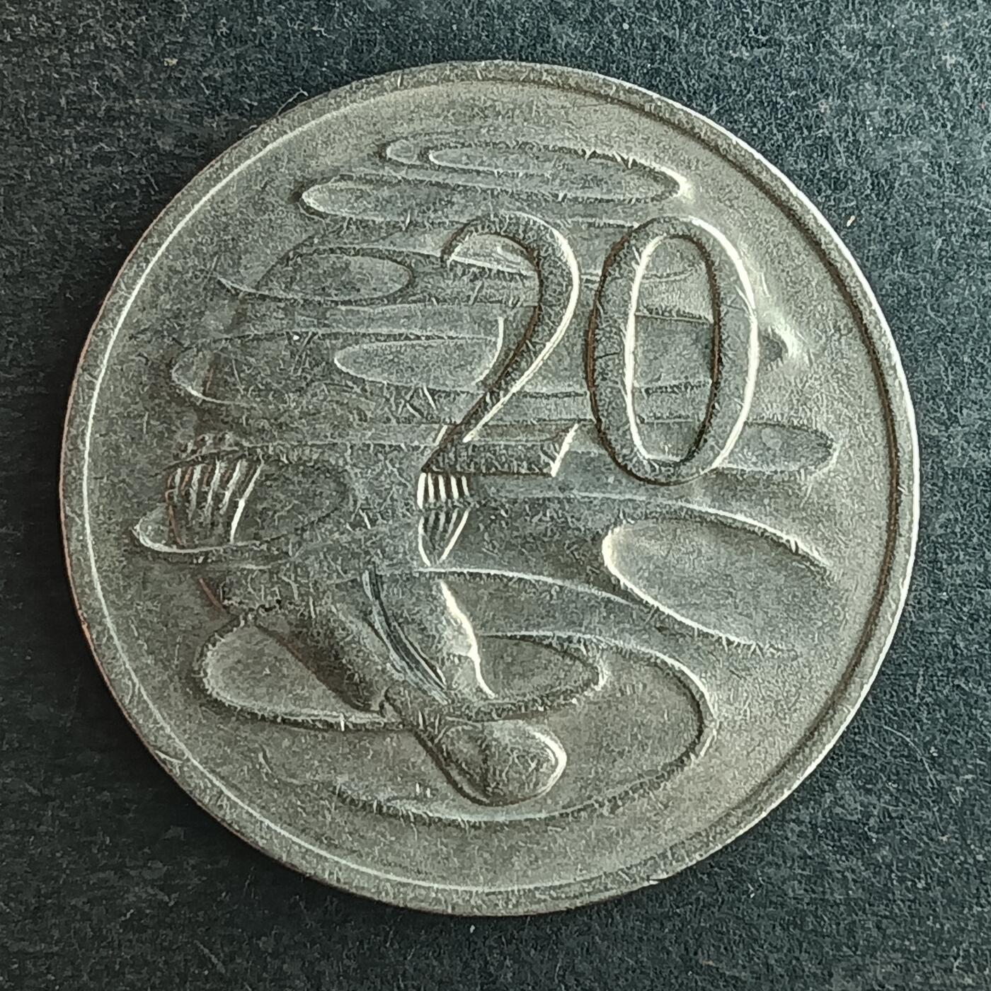 逸泉钱币2026第十四场世界各国散币纪念币A1214-1613 1820 澳大利亚20分硬币