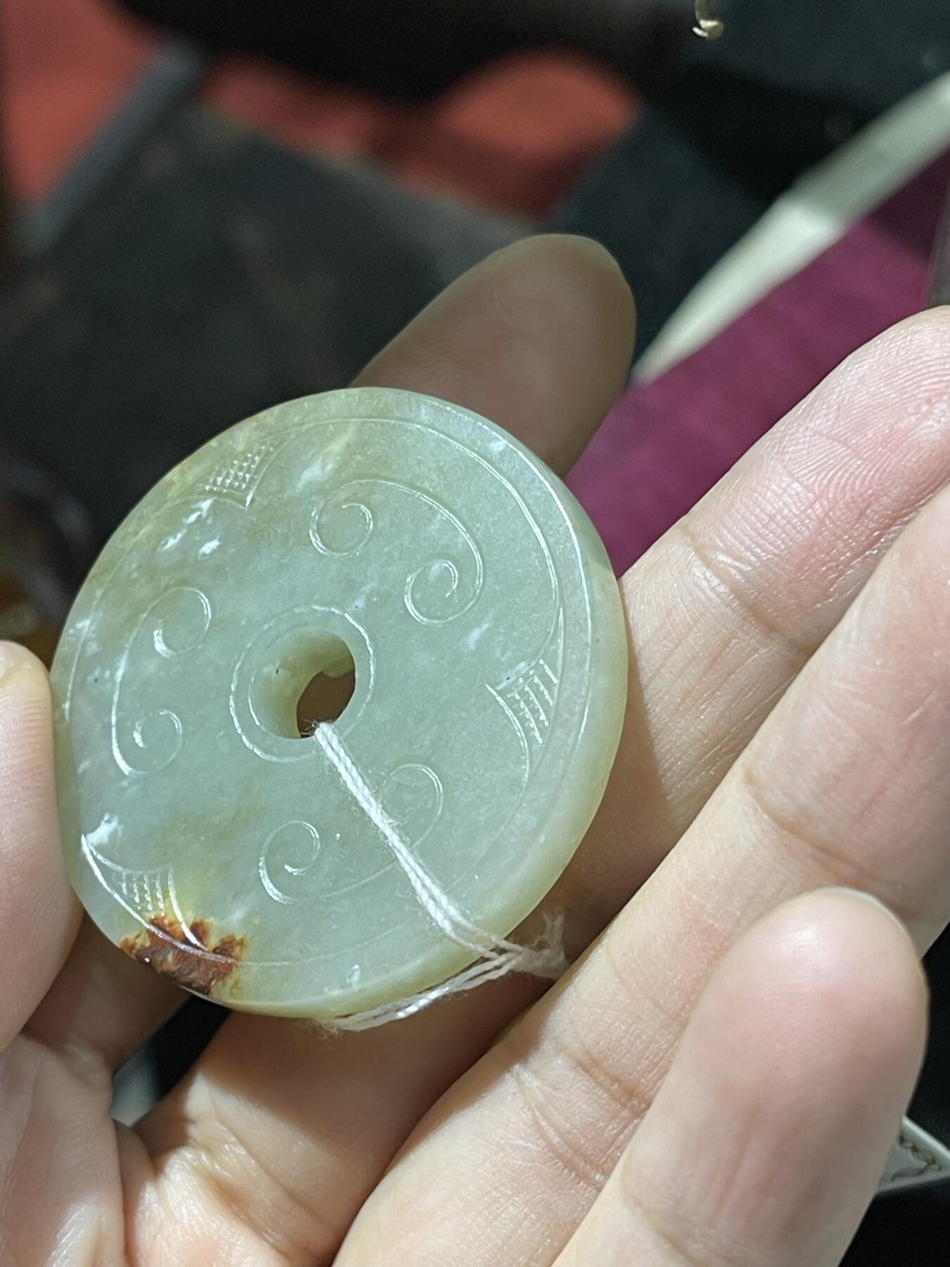 喵了个咪的第二期玉器杂项拍卖 和田玉螭龙币