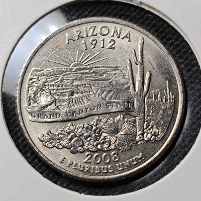 KK钱币收藏小铺  第390期  2月预留时间 周末发货 -  美国25分纪念币 好品