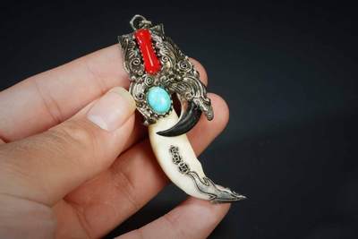 上海都达杂项专场十二（全场包邮】 - 动物牙挂件83-212