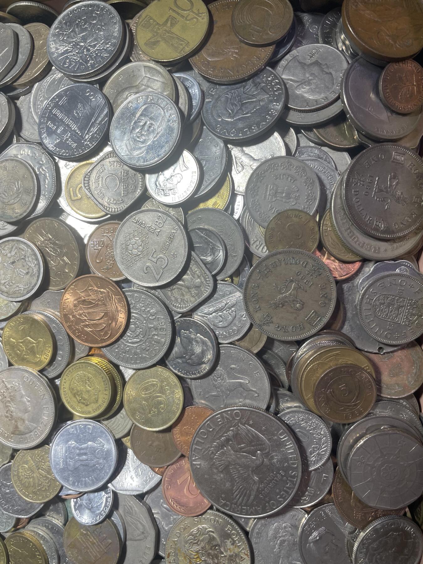 回流0201 各国硬币（不含日币）18斤