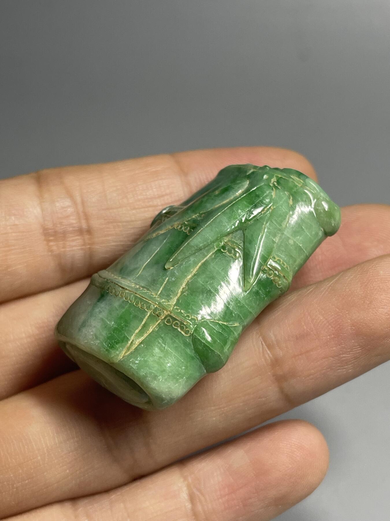 喵了个咪的第二期玉器杂项拍卖 天然翡翠节节高升