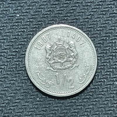 逸泉钱币2026B世界钱币纪念币纸币第八组B831-1230 - 896摩洛哥1/2迪拉姆