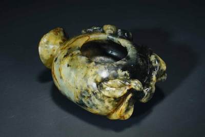 上海都达杂项专场90【全场包邮】  老玉雕水盂83-75