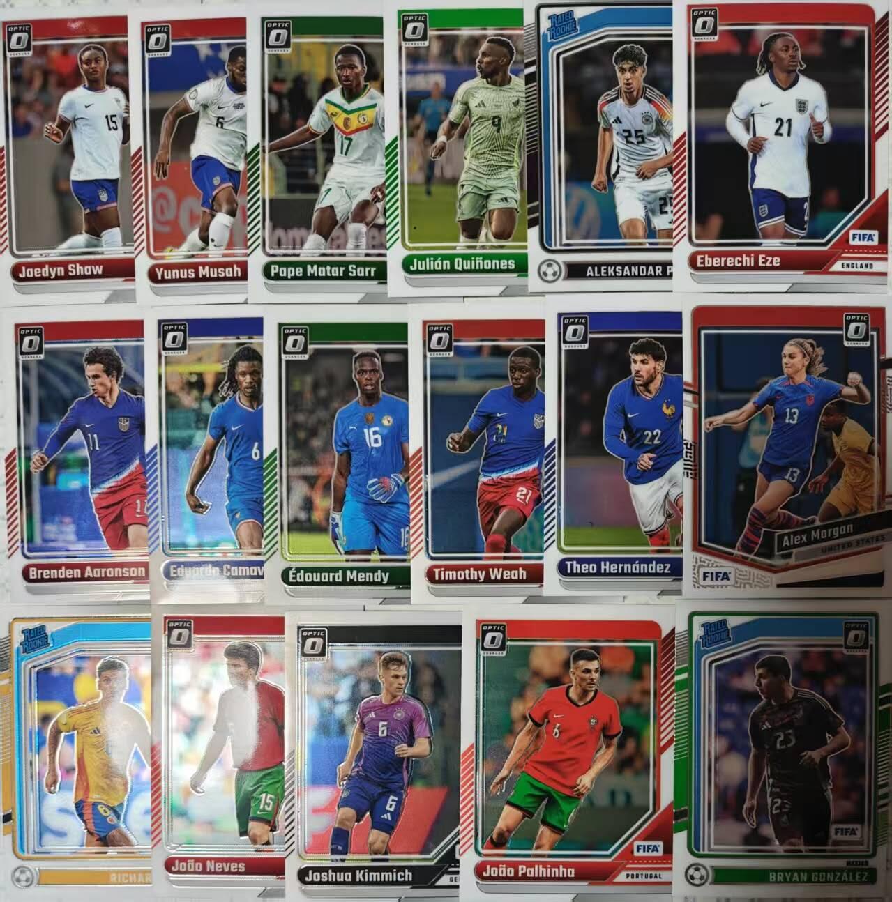 春节前倒数第二场！！龙虎卡牌-七四场（满200元包邮，无佣金，每周六结拍，欢迎送拍） 17张 折射卡 Panini Donruss（杜蕾斯）系列的国际足联（FIFA）主题球星卡