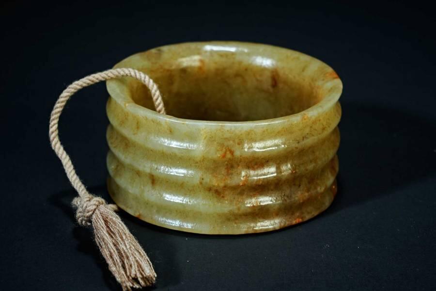 上海都达杂项专场十二（全场包邮】 和田古玉发箍