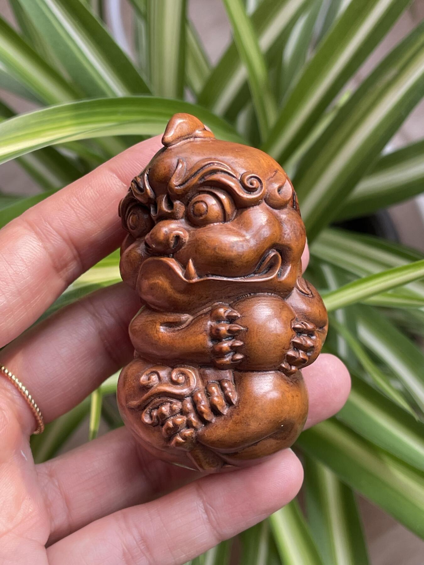 喵了个咪的第三期木器杂项小摆件拍卖 黄杨木有求必应