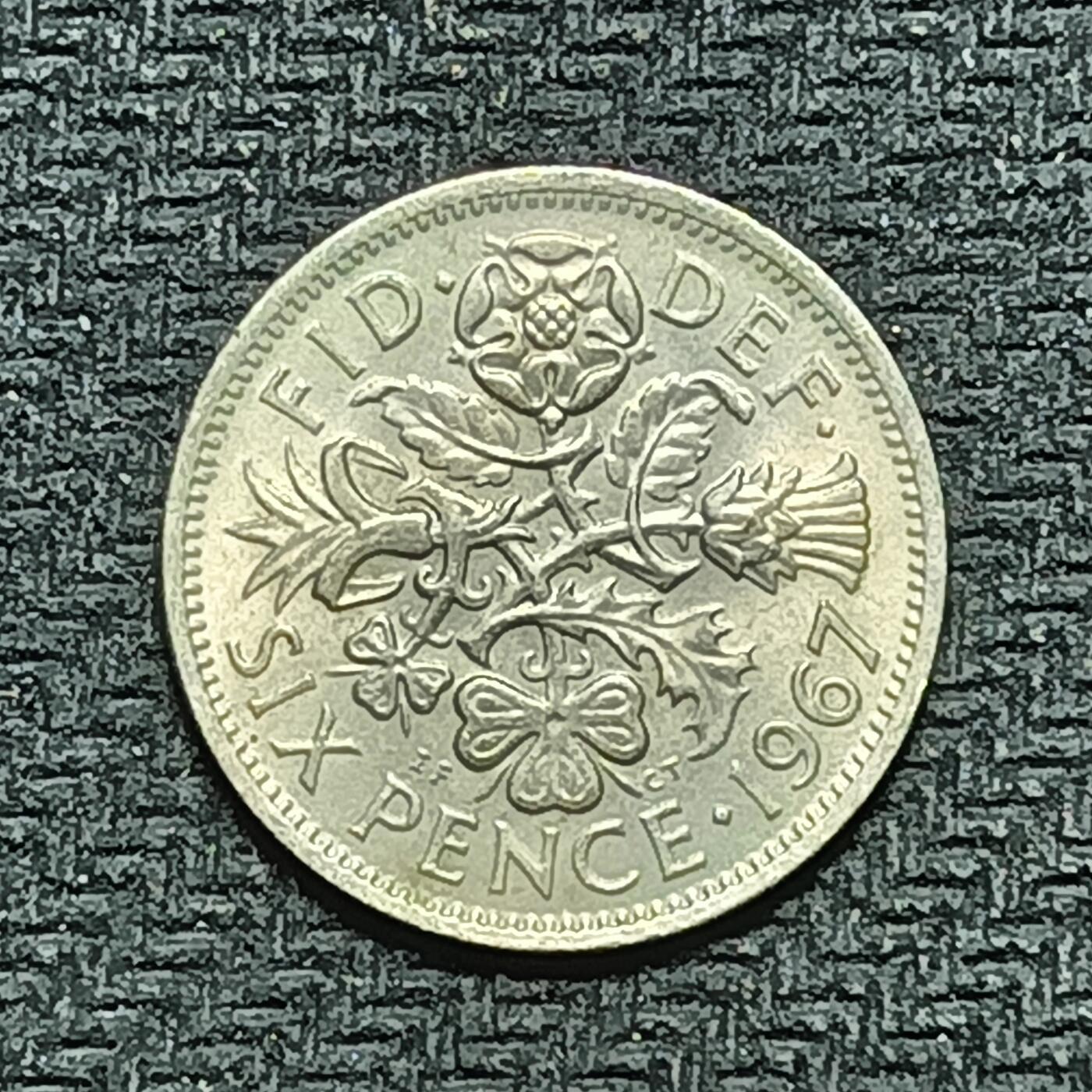 逸泉钱币2026B世界钱币纪念币纸币第八组B831-1230 953英国6便士