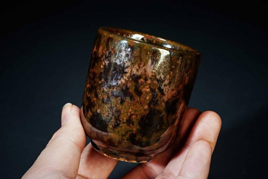 上海都达杂项专场十二（全场包邮】 陨石杯子一对89-4