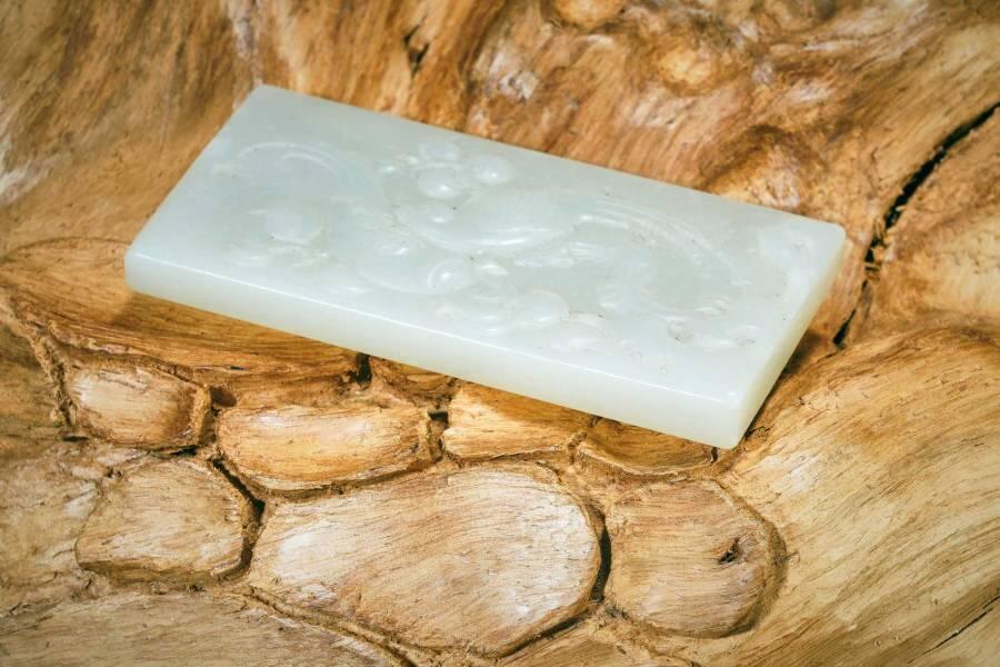 上海都达杂项专场十一（全场包邮） 和田玉籽料精雕《双喜临门》挂件89-17