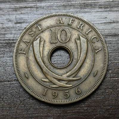【铜匠收藏】★第142★散币专场 不寄存，30包邮。不满30元，支付5元运费。《接受代拍 代送NGC评级》 - 59【无寄存】东非 1956年 10分 铜币