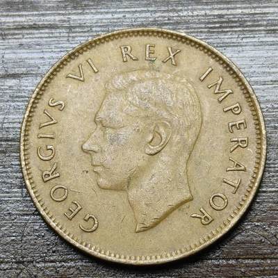 【铜匠收藏】★第142★散币专场 不寄存，30包邮。不满30元，支付5元运费。《接受代拍 代送NGC评级》 - 46【无寄存】英属南非 1942年 1/2便士 铜币