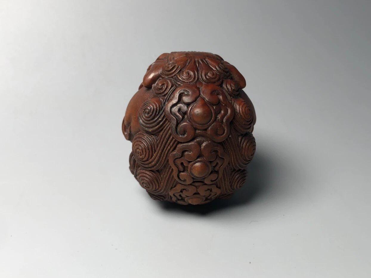 喵了个咪的第三期木器杂项小摆件拍卖 黄杨木招财进宝