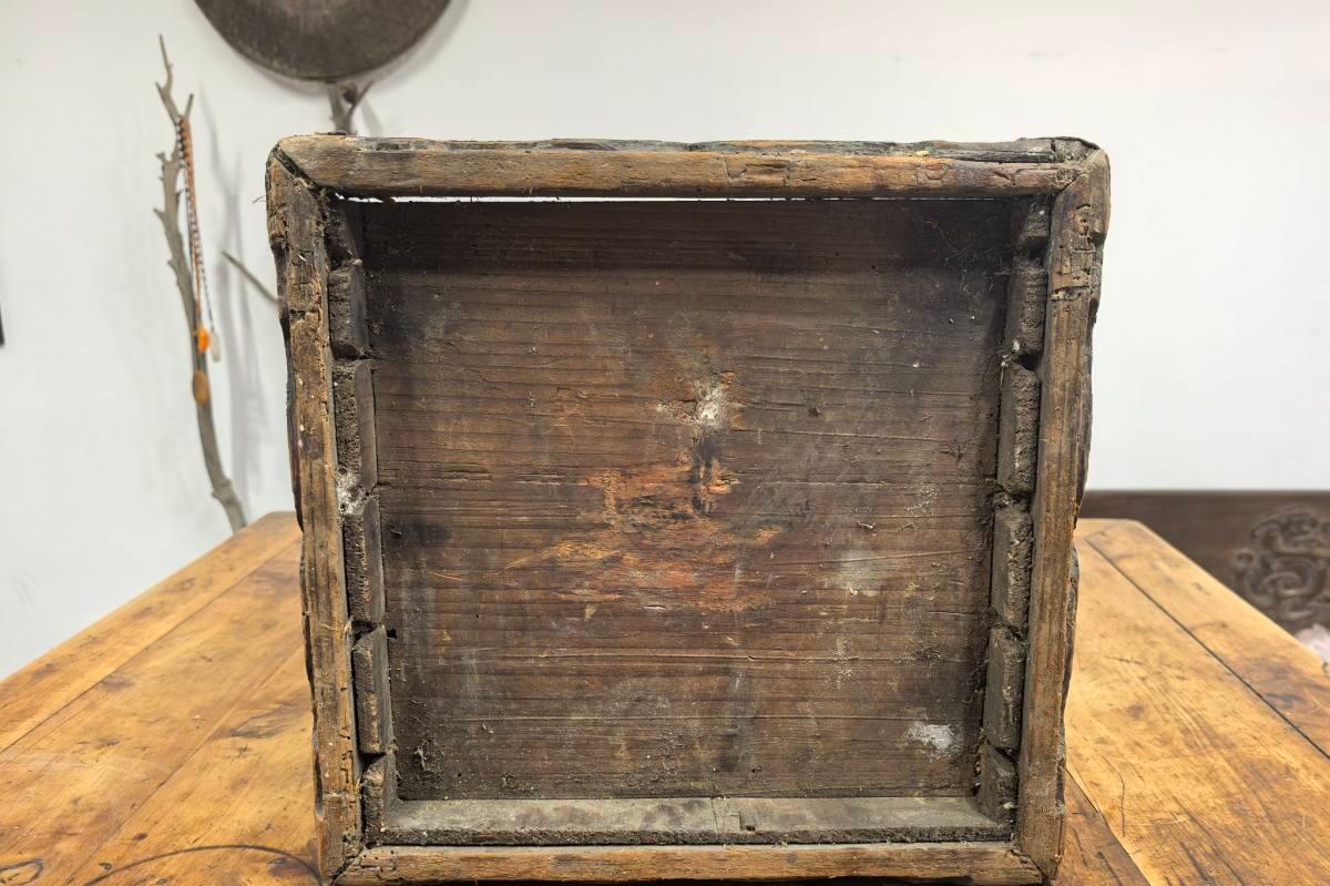 明代清早徽工大漆竹丝书箱