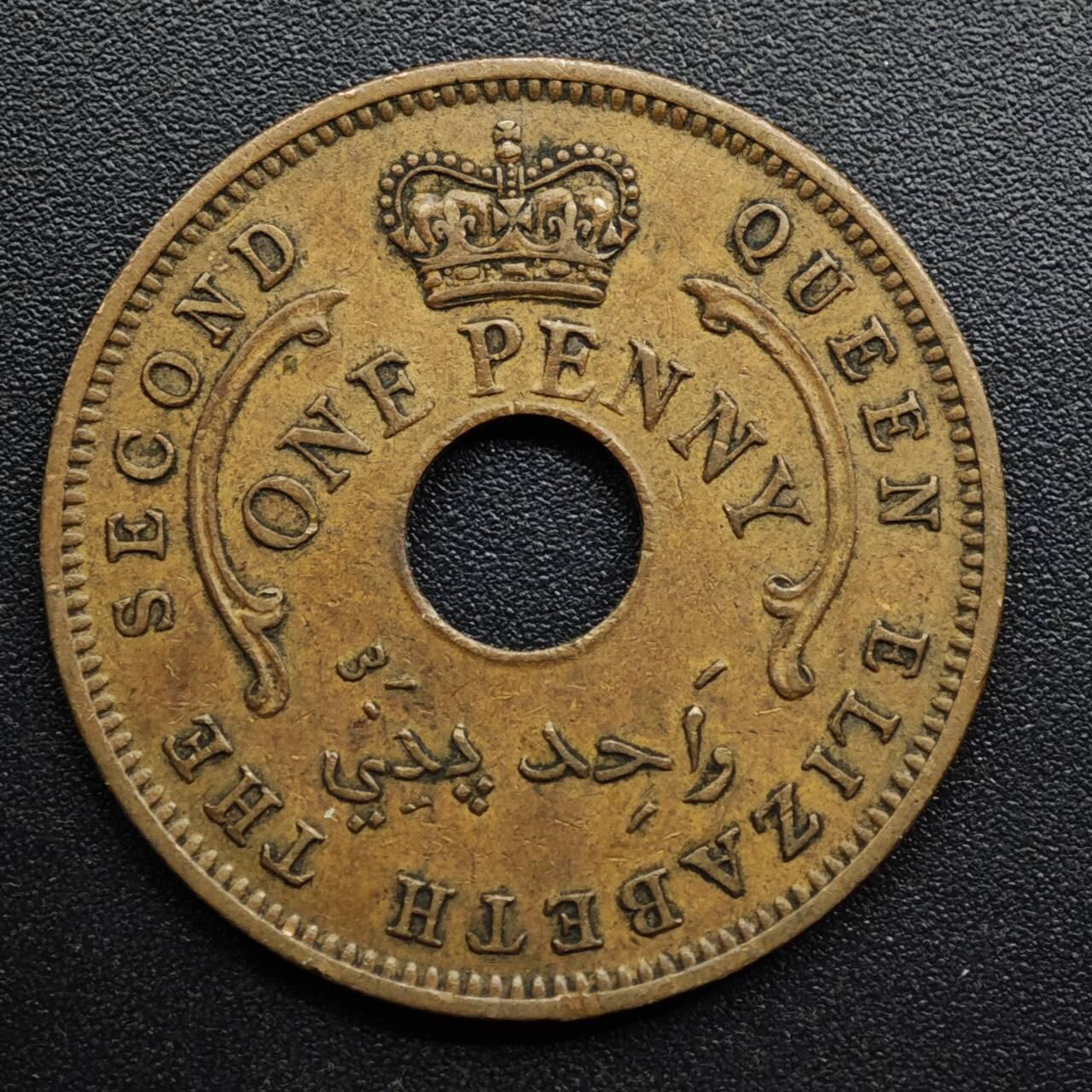 【淘币小摊】限时拍第八百五十七拍  老铜币场  满百包邮可预留两周  周一统一发货  尼日利亚1959年一便士铜币