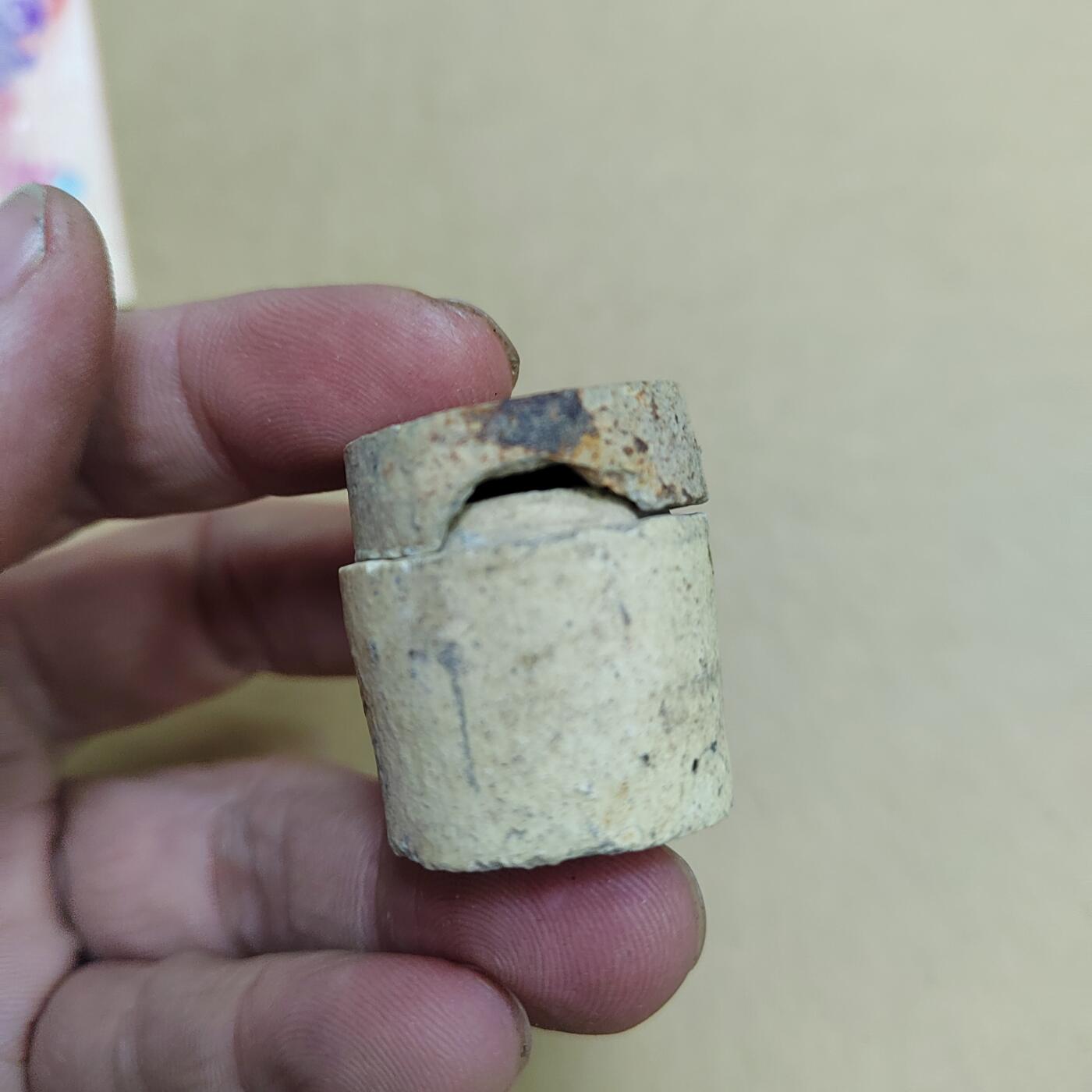 PCAI钱币  30-742  杂項专场 清代陶盒