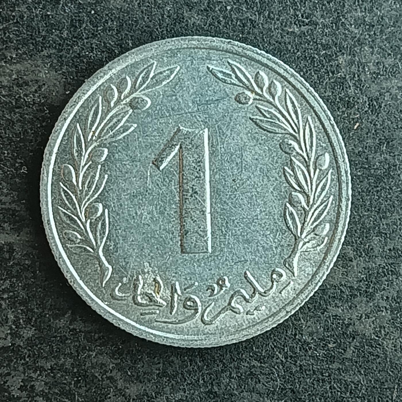 逸泉钱币2026第十四场世界各国散币纪念币A1214-1613 1524突尼斯1米利姆