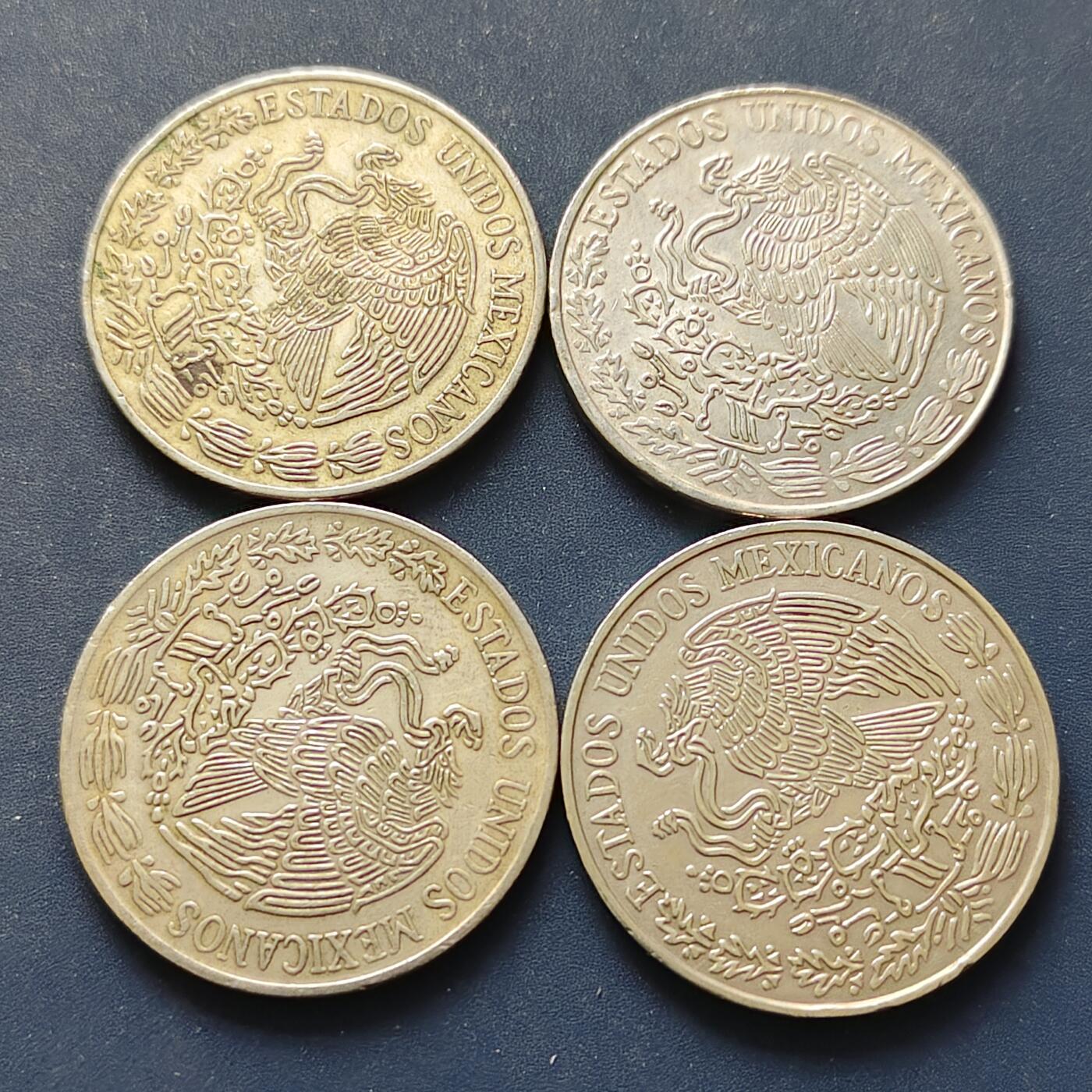 【全场包邮】纯粹捡漏拍498场-持续更新中 墨西哥各年份文森特·格雷罗5比索4枚一组