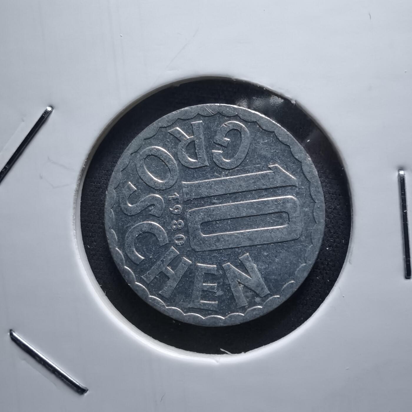 沼泽如烟--第980场 奥地利1980年10格罗申