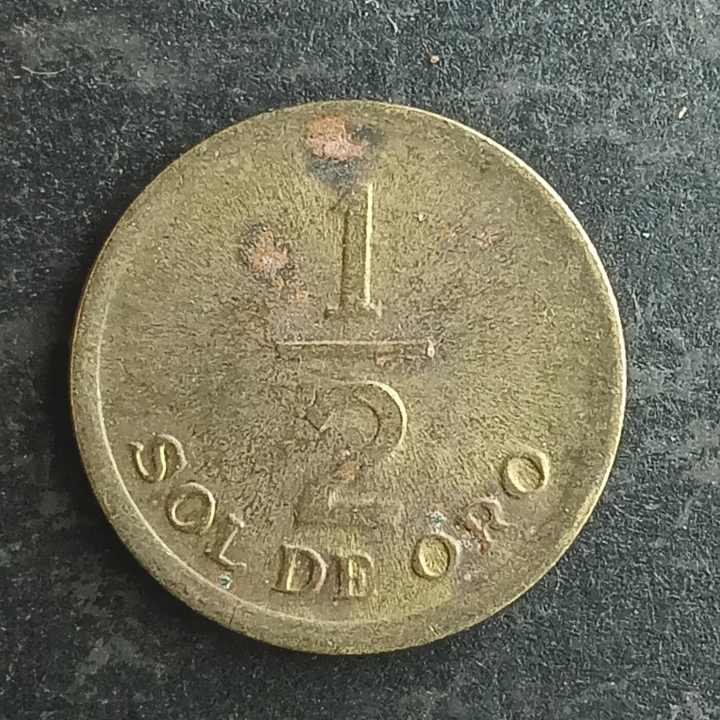 逸泉钱币2026第十四场世界各国散币纪念币A1214-1613 1487 南美洲秘鲁1/2索尔