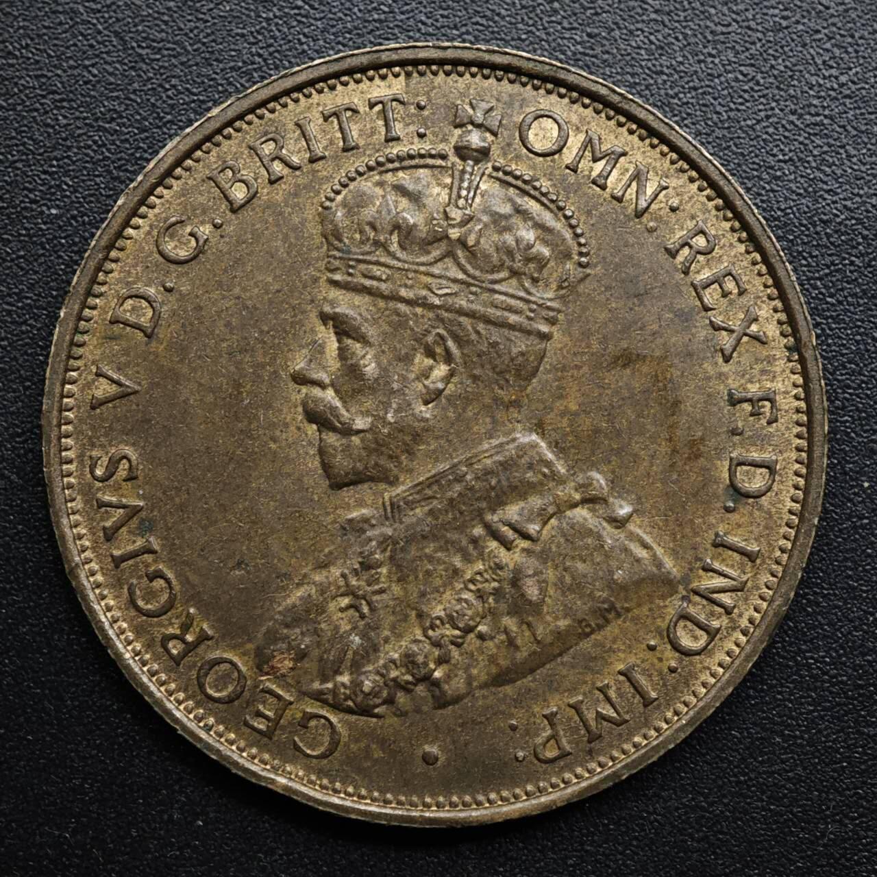 【淘币小摊】限时拍第八百五十七拍  老铜币场  满百包邮可预留两周  周一统一发货  泽西岛1923年乔治五世1/12先令铜币