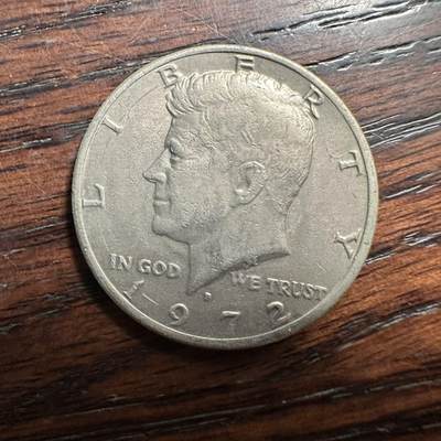 蒂克钱币-第58场 外国散币 奥运/博览会纪念章免佣限时拍 - 美国1972年 肯尼迪半美元 硬币