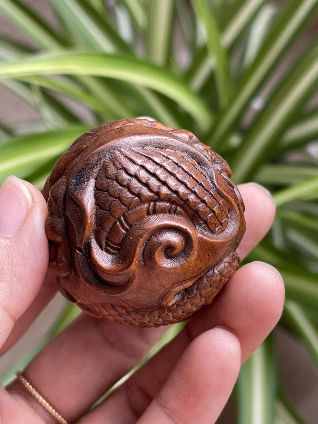 喵了个咪的第三期木器杂项小摆件拍卖 黄杨木手把件