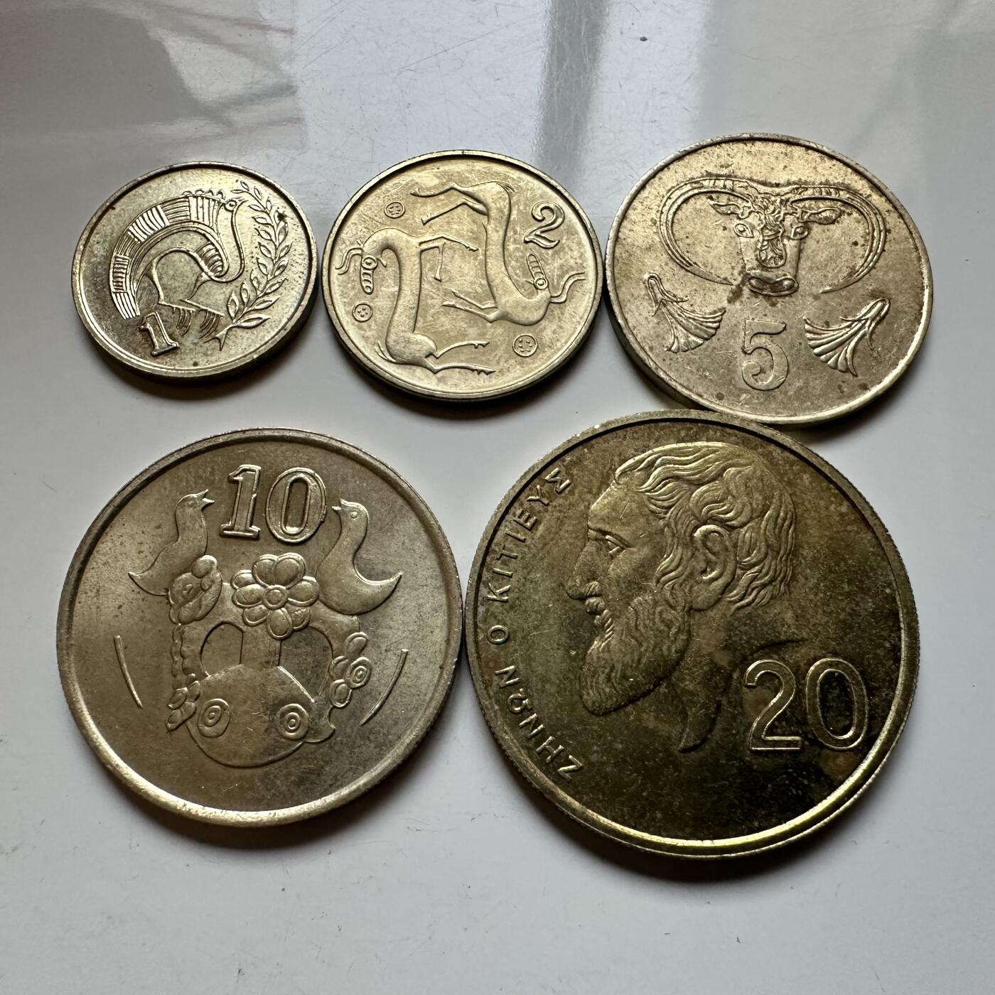 🌹外币初藏🌹🐯2026年第14场  每周二四六晚8️⃣点 接代拍 塞浦路斯1-20分5枚