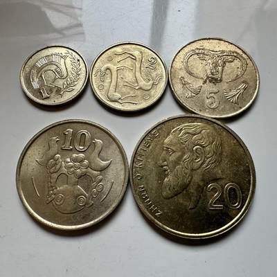 🌹外币初藏🌹🐯2026年第14场  每周二四六晚8️⃣点 接代拍 - 塞浦路斯1-20分5枚