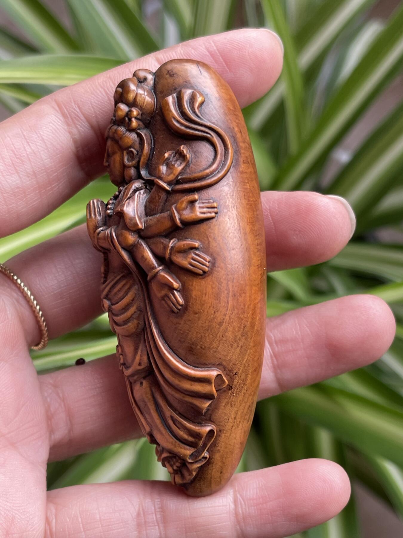 喵了个咪的第三期木器杂项小摆件拍卖 黄杨木千手观音