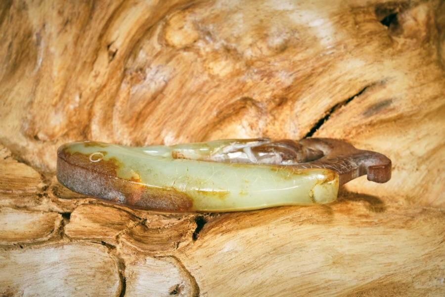 上海都达杂项专场十二（全场包邮】 和田古玉鱼挂件89-20