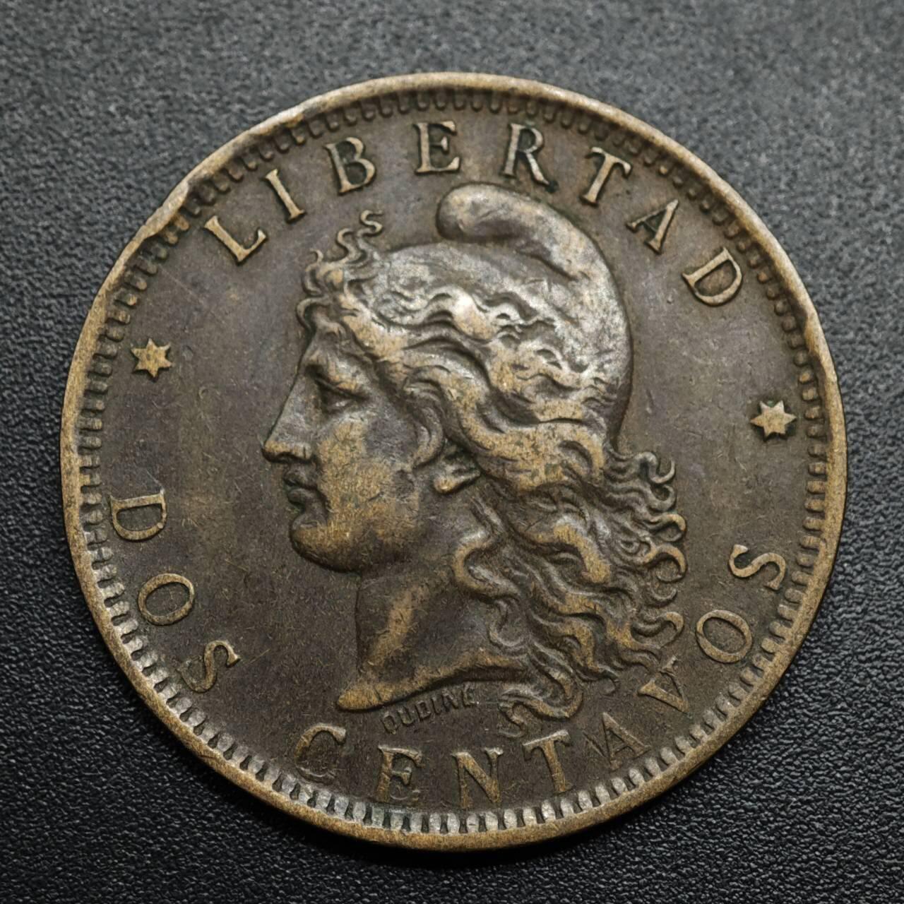 【淘币小摊】限时拍第八百五十七拍  老铜币场  满百包邮可预留两周  周一统一发货  阿根廷1890年2分铜币